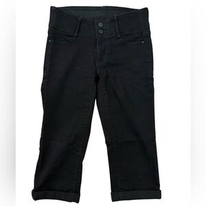 Apt. 9 Women’s Black Straight-Leg Capri Jeans Size 2P